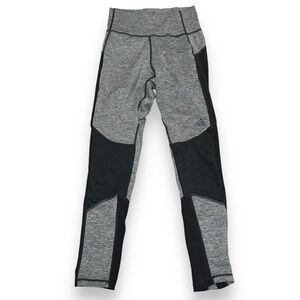 Adidas leggings gray black mesh XS